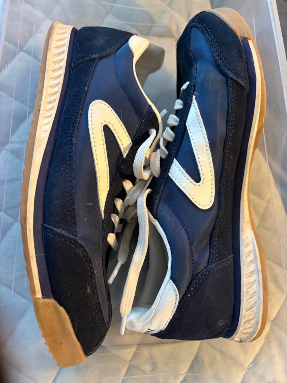 TRETORN Navy and White Sneaker - Women's 7M